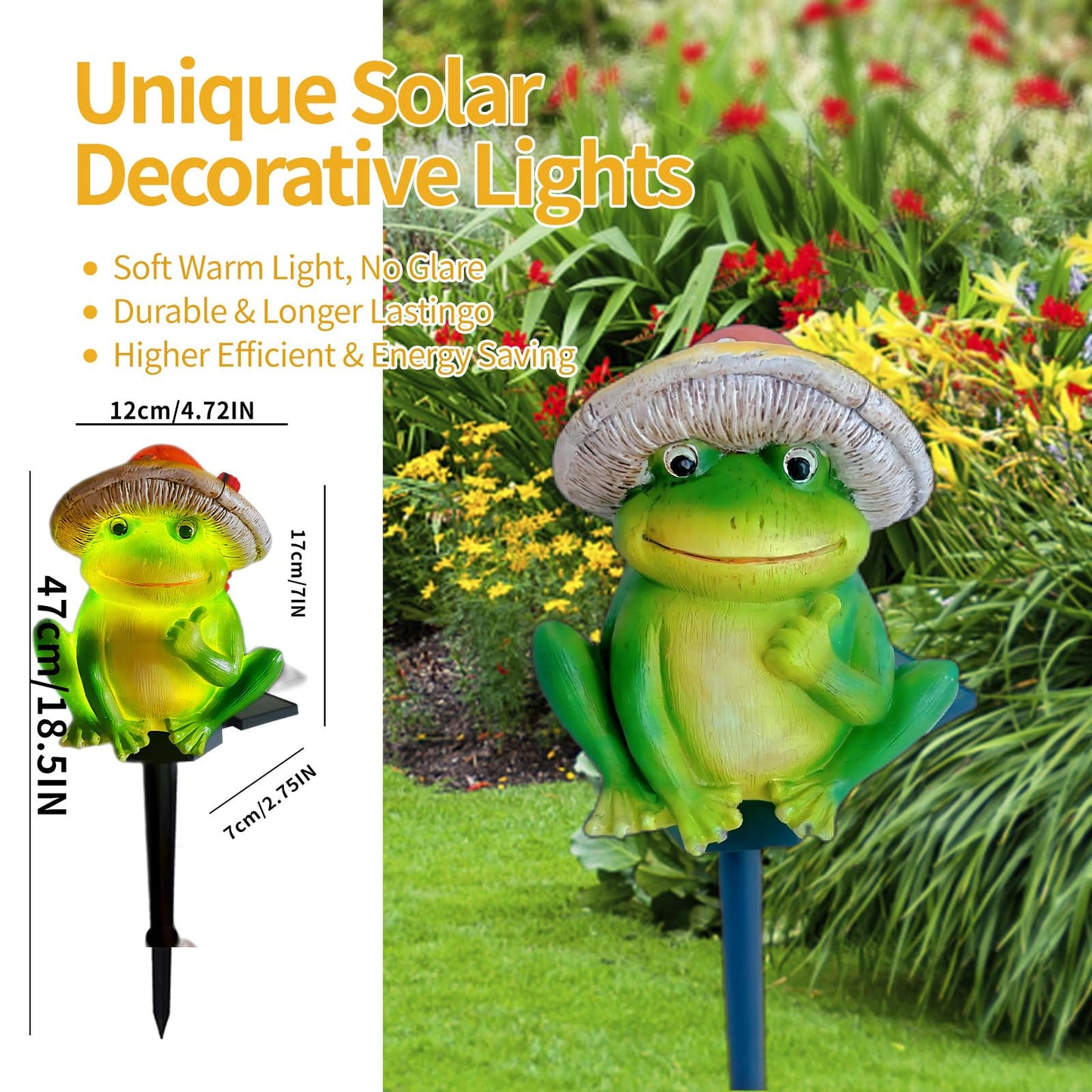 QH & Garden Halloween Outdoor Decoration Solar Lights, Waterproof Ghost Lights, Skull Solar Garden Lights with Black Crow on Skull, Skeleton Stakes with LED Lights, Stunning Halloween Decorations