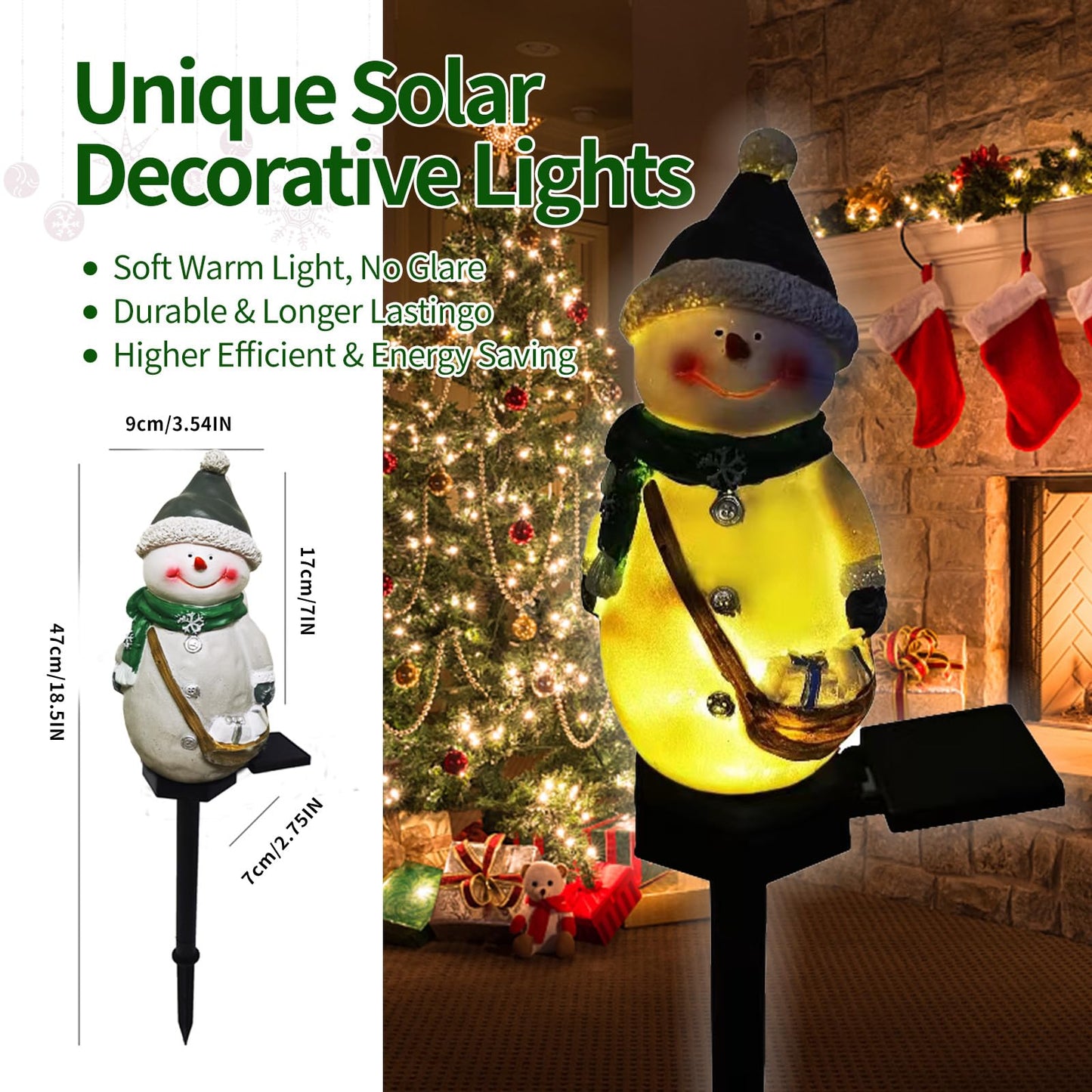 QH & Garden Halloween Outdoor Decoration Solar Lights, Waterproof Ghost Lights, Skull Solar Garden Lights with Black Crow on Skull, Skeleton Stakes with LED Lights, Stunning Halloween Decorations