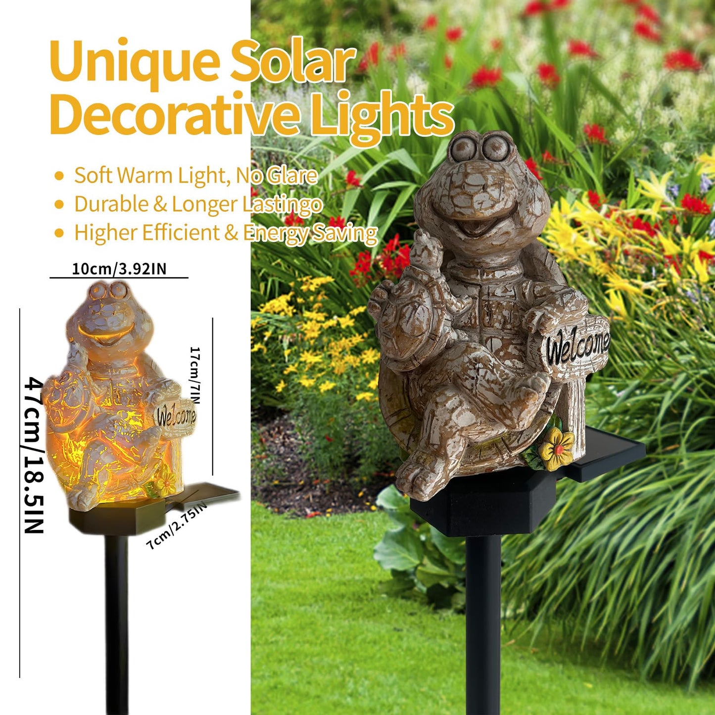 QH & Garden Halloween Outdoor Decoration Solar Lights, Waterproof Ghost Lights, Skull Solar Garden Lights with Black Crow on Skull, Skeleton Stakes with LED Lights, Stunning Halloween Decorations