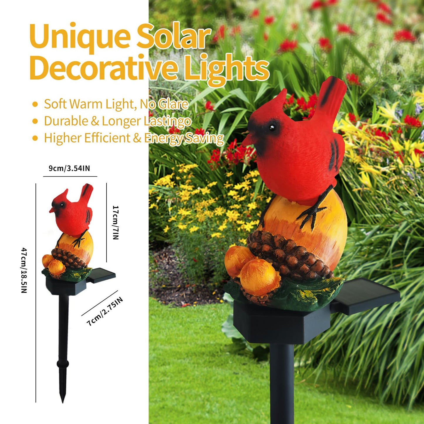 QH & Garden Halloween Outdoor Decoration Solar Lights, Waterproof Ghost Lights, Skull Solar Garden Lights with Black Crow on Skull, Skeleton Stakes with LED Lights, Stunning Halloween Decorations